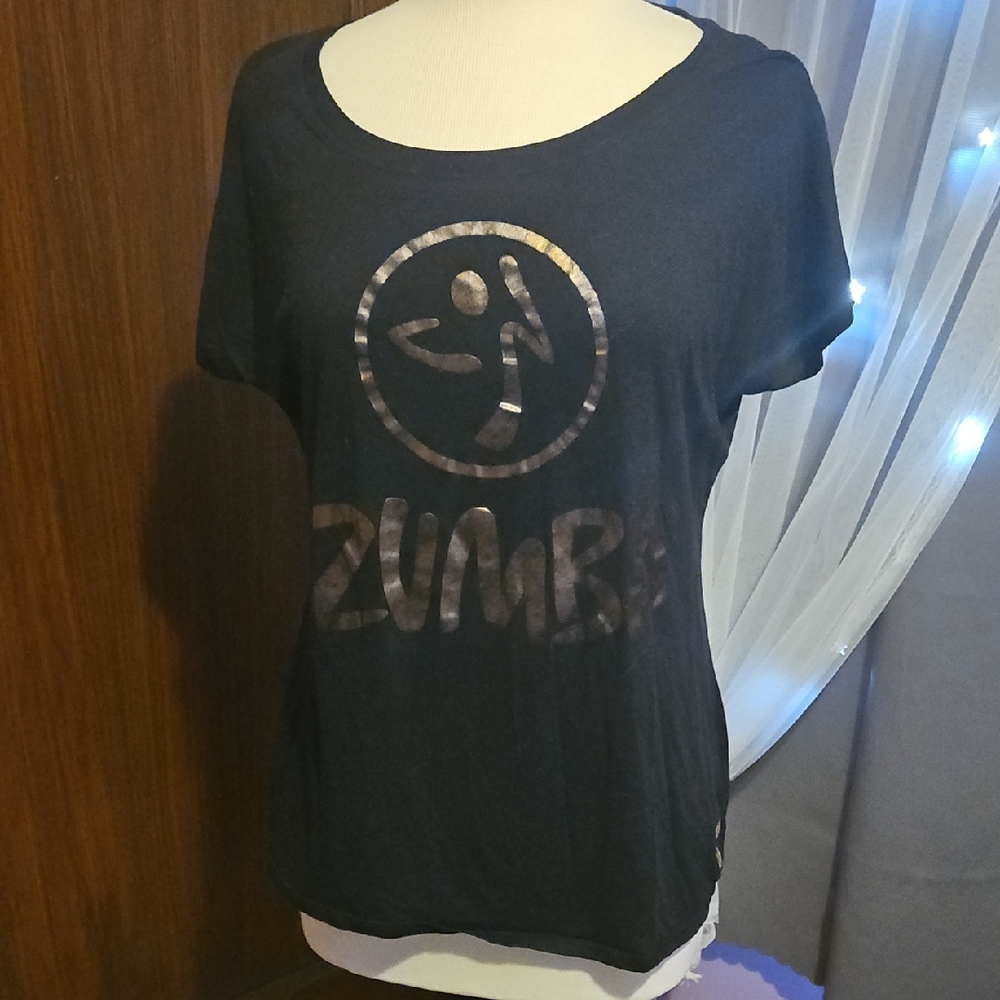 Zumba Fitness Charcoal Graphic Women's Top